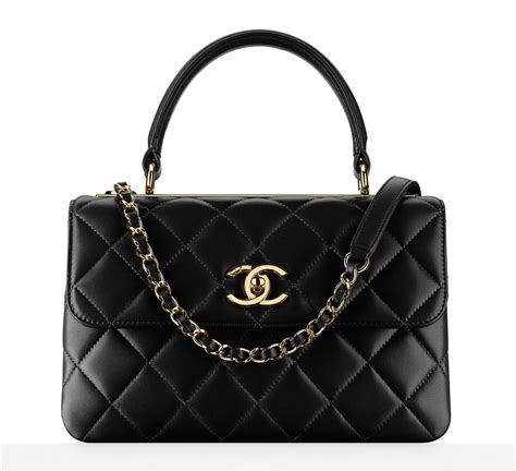 silver chanel top handle|Chanel flap with top handle.